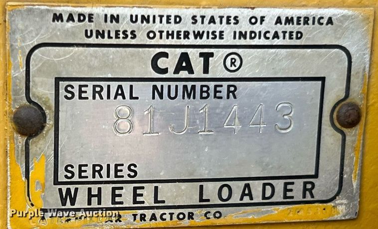 image for item LI9718 1968 Caterpillar 950  wheel loader