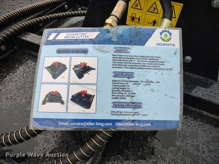 image for item LL9134 2023 Agrotk EXRC54  excavator brush mower