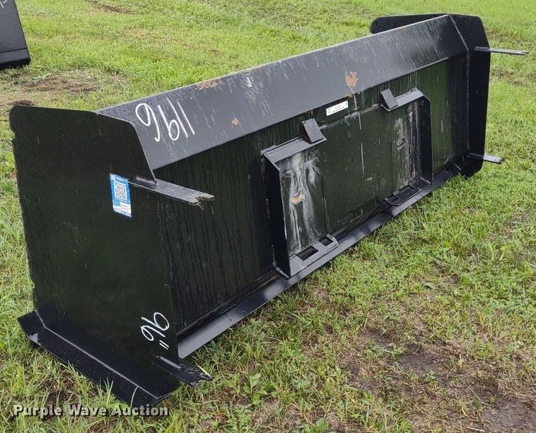 image for item LL9137 KC  8'W skid steer snow pusher