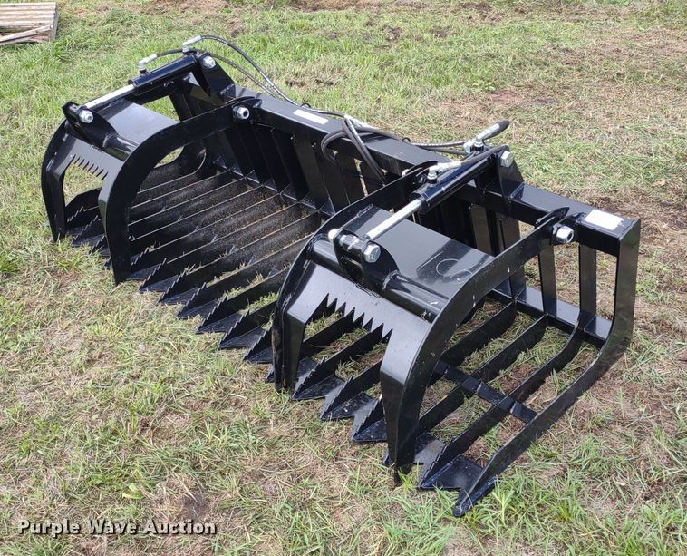 image for item LL9144 80"W skid steer grapple bucket
