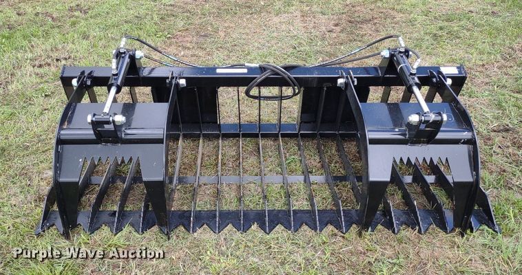 image for item LL9144 80"W skid steer grapple bucket