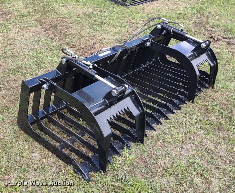 image for item LL9144 80"W skid steer grapple bucket