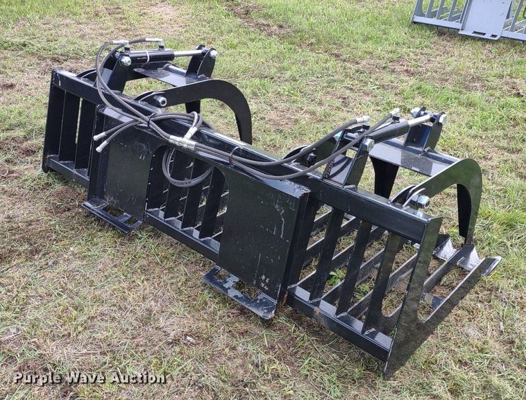 image for item LL9144 80"W skid steer grapple bucket