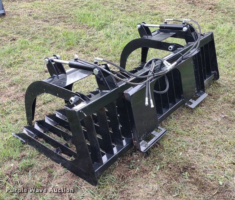 image for item LL9144 80"W skid steer grapple bucket