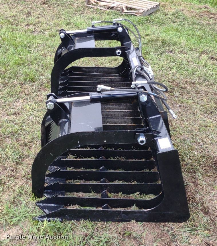 image for item LL9144 80"W skid steer grapple bucket