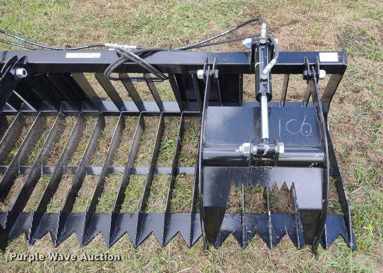 image for item LL9144 80"W skid steer grapple bucket