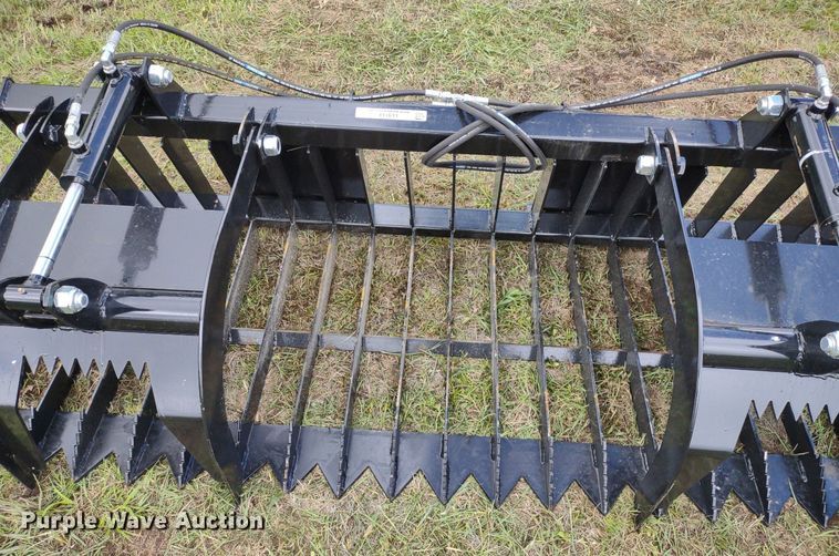 image for item LL9144 80"W skid steer grapple bucket