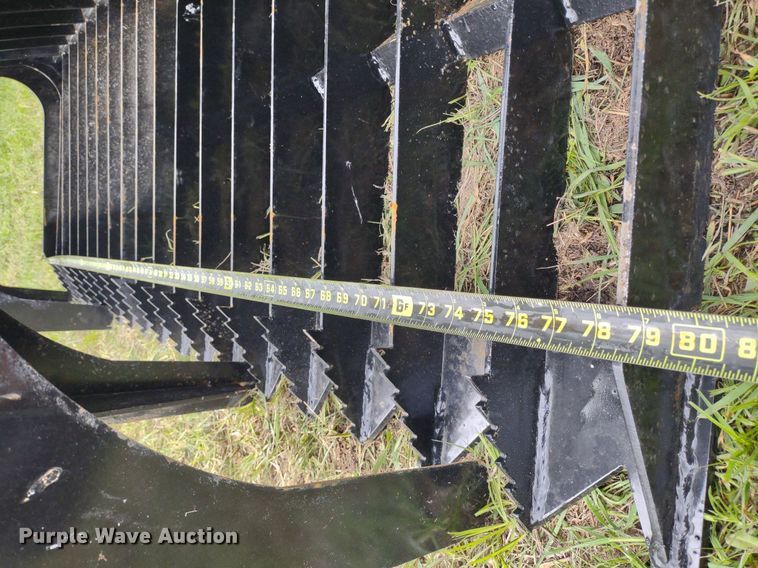 image for item LL9144 80"W skid steer grapple bucket