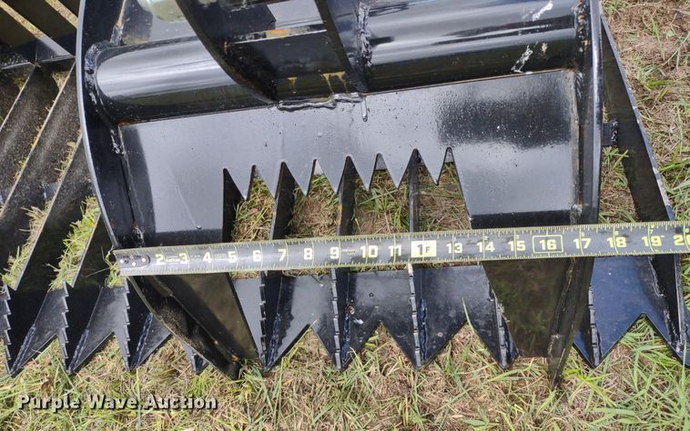 image for item LL9144 80"W skid steer grapple bucket