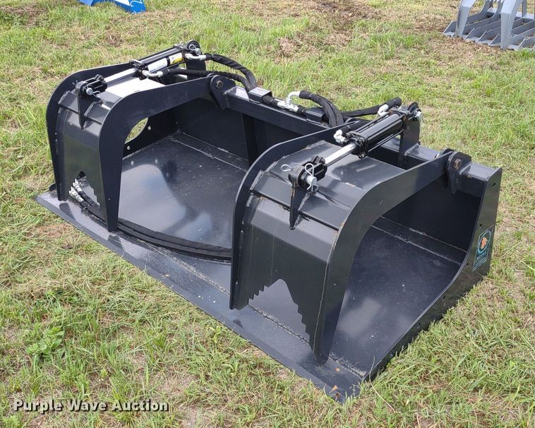 image for item LL9145 Wolverine  72"W skid steer grapple bucket