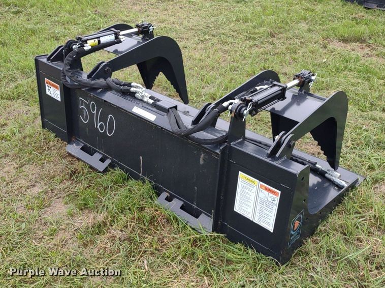 image for item LL9145 Wolverine  72"W skid steer grapple bucket