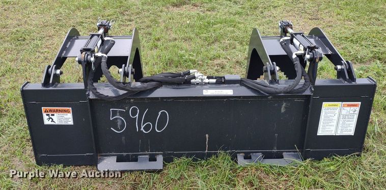 image for item LL9145 Wolverine  72"W skid steer grapple bucket