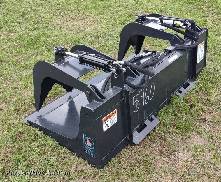 image for item LL9145 Wolverine  72"W skid steer grapple bucket
