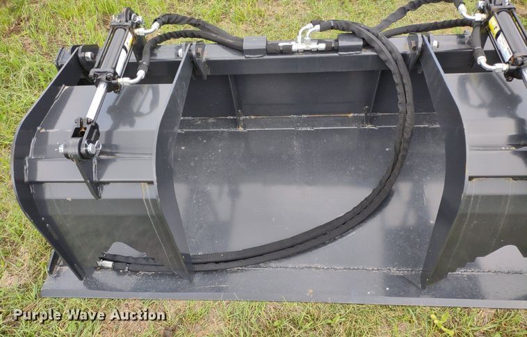 image for item LL9145 Wolverine  72"W skid steer grapple bucket