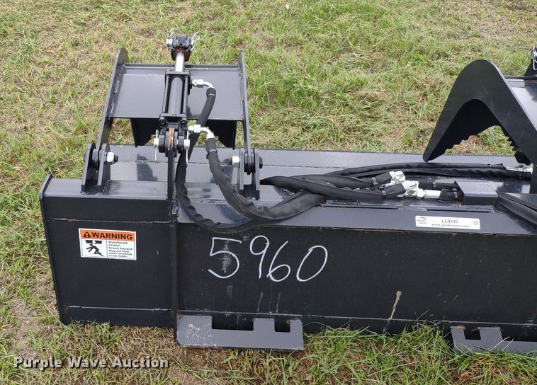 image for item LL9145 Wolverine  72"W skid steer grapple bucket