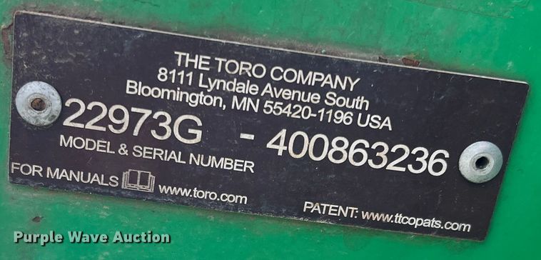 image for item LW9272 Toro 22973G  trencher