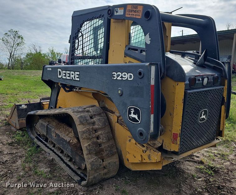 image for item LW9558 2011 John Deere 329D  tracked skid steer loader