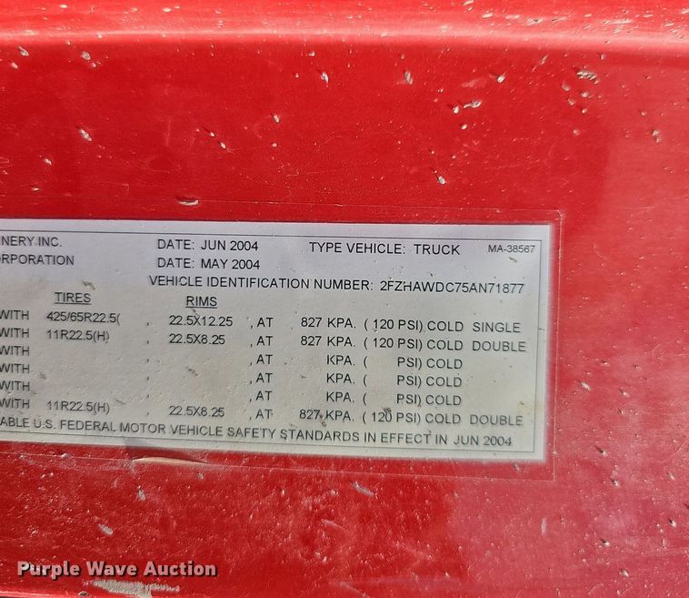 image for item LW9565 2005 Sterling L-Line  ready mix truck