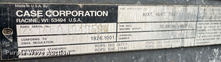 image for item LY9573 2003 Case 60XT  skid steer loader