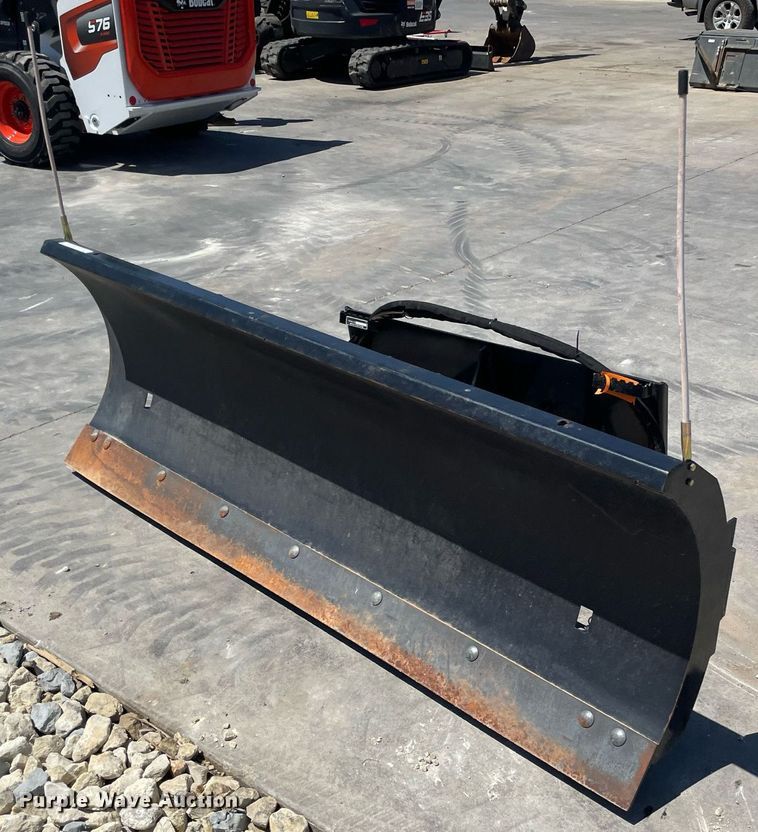 image for item LY9575 Quick Attach  skid steer snow pusher