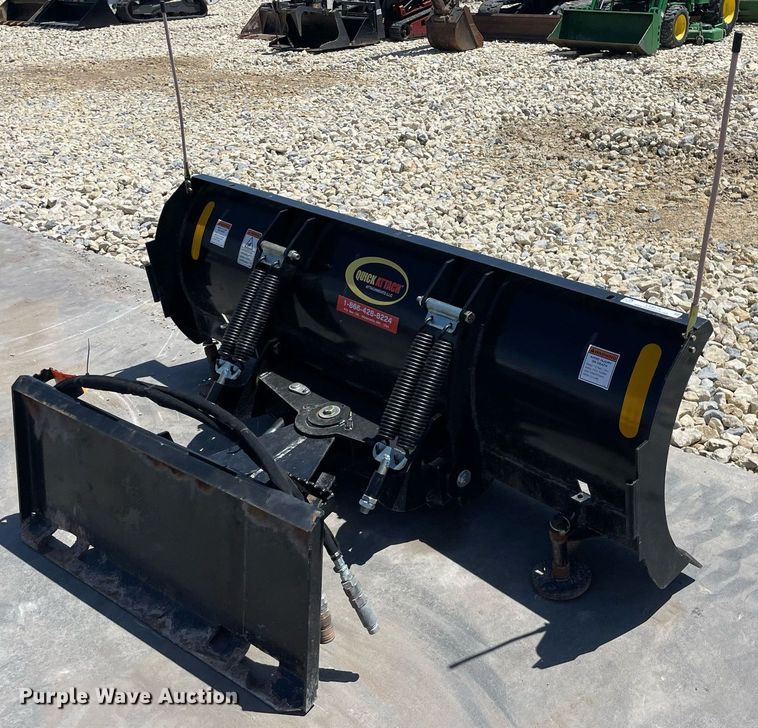 image for item LY9575 Quick Attach  skid steer snow pusher