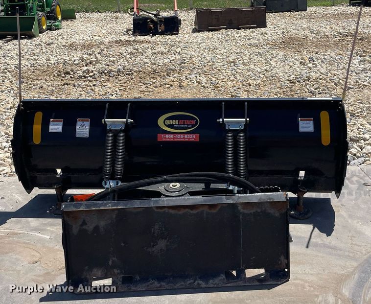 image for item LY9575 Quick Attach  skid steer snow pusher