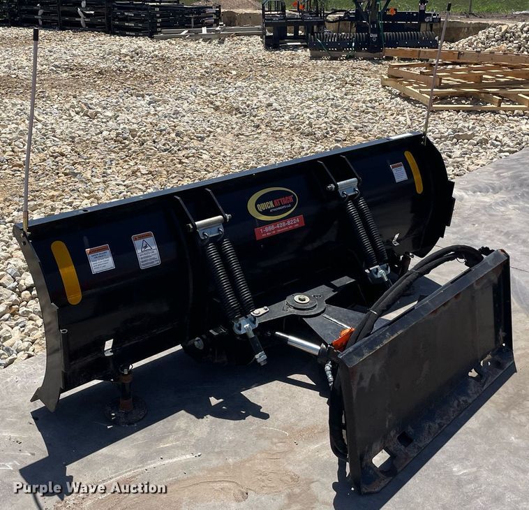 image for item LY9575 Quick Attach  skid steer snow pusher