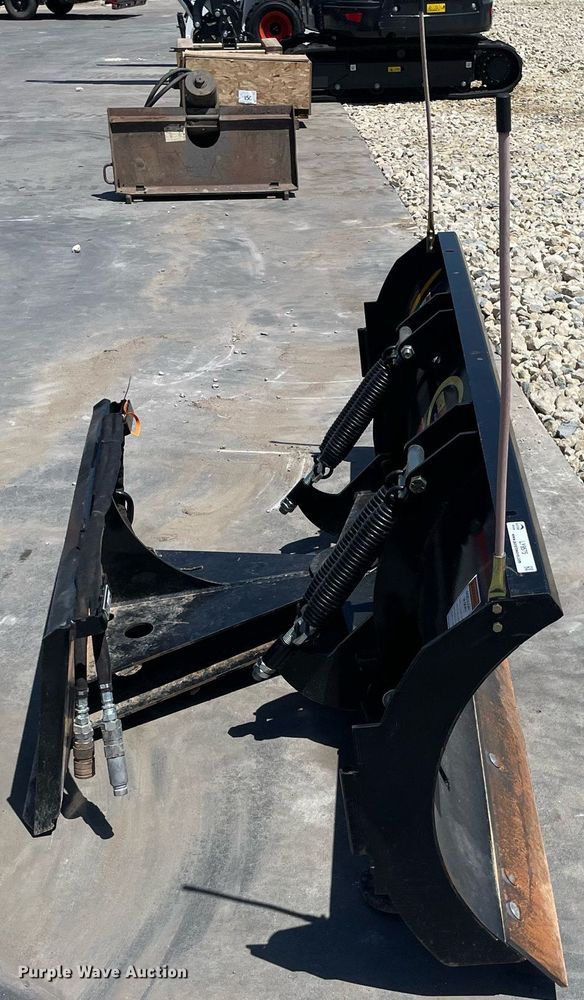 image for item LY9575 Quick Attach  skid steer snow pusher