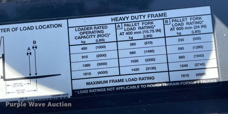 image for item LY9579 Bobcat Pallet Fork HD  skid steer forks