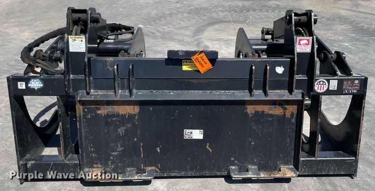 image for item LY9581 Blue Diamond 106450  72"W skid steer grapple bucket