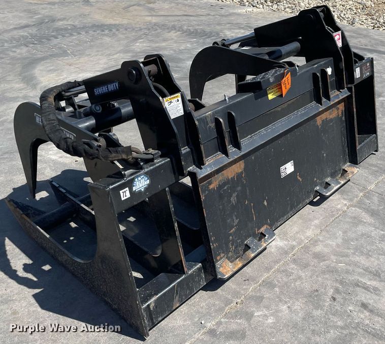 image for item LY9581 Blue Diamond 106450  72"W skid steer grapple bucket