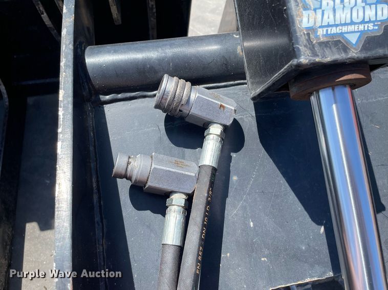 image for item LY9581 Blue Diamond 106450  72"W skid steer grapple bucket