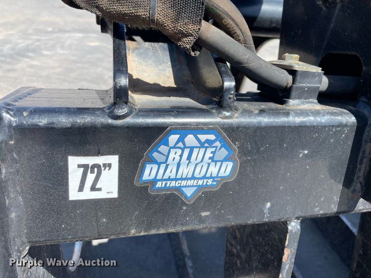 image for item LY9581 Blue Diamond 106450  72"W skid steer grapple bucket