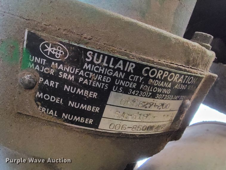 image for item ML9312 Sullair 185 DPQ 2W JD  air compressor