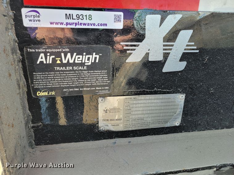 image for item ML9318 2003 XL Specialized Trailers XL24 FA  pin-on axle