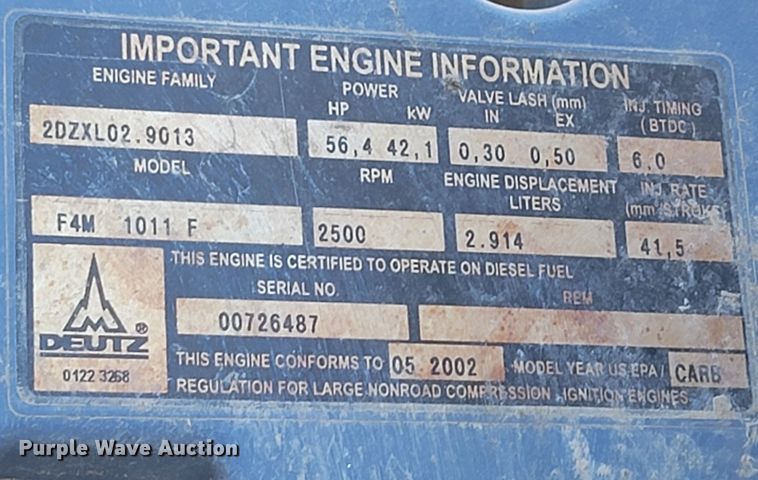 image for item ML9330 2002 Hamm 3205  single drum vibratory roller