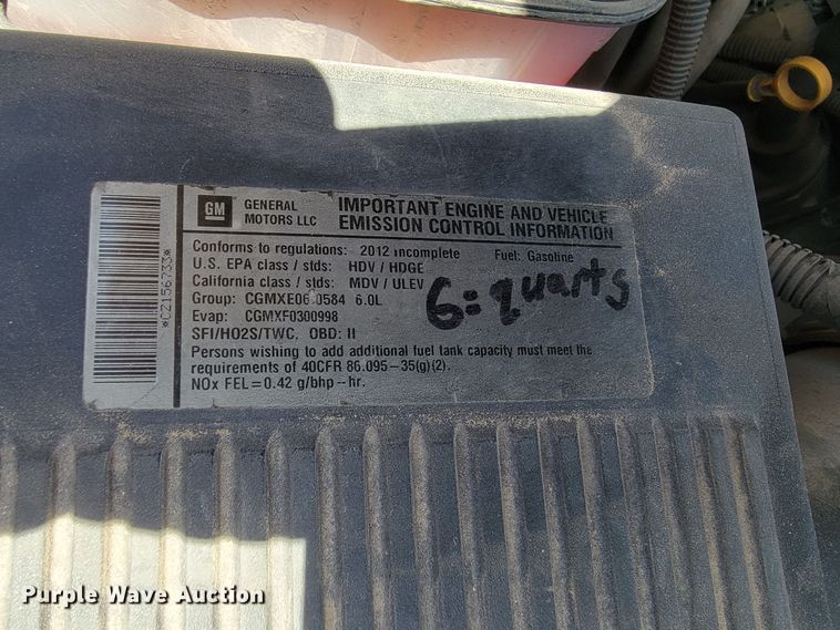 image for item ML9333 2012 Chevrolet Silverado 2500HD  utility bed pickup truck