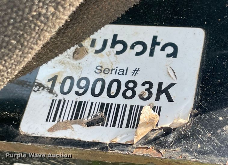 image for item MM9507 Kubota  skid steer auger