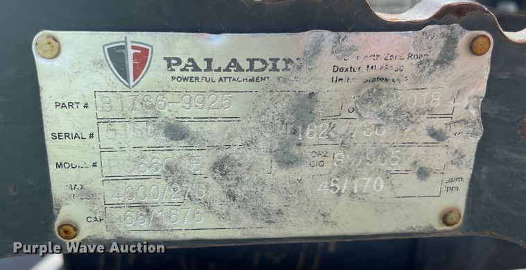 image for item MM9512 2018 Paladin BC66GSE  skid steer rotary mower