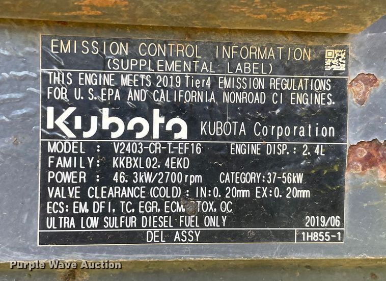 image for item MM9513 Kubota M62  backhoe