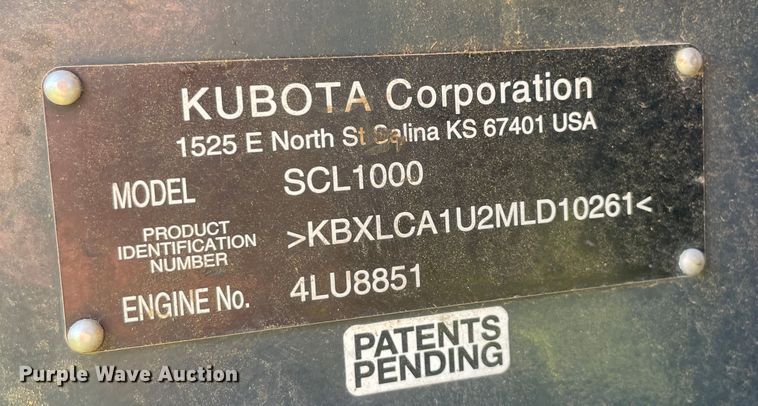 image for item MM9518 Kubota SCL1000  compact utility loader