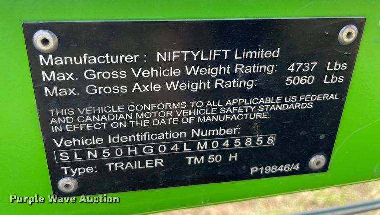 image for item MM9522 Niftylift TM50TG  boom lift