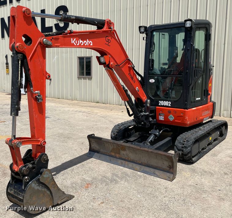 2021 Kubota U354 mini excavator in Ada, OK Item MM9528 sold Purple
