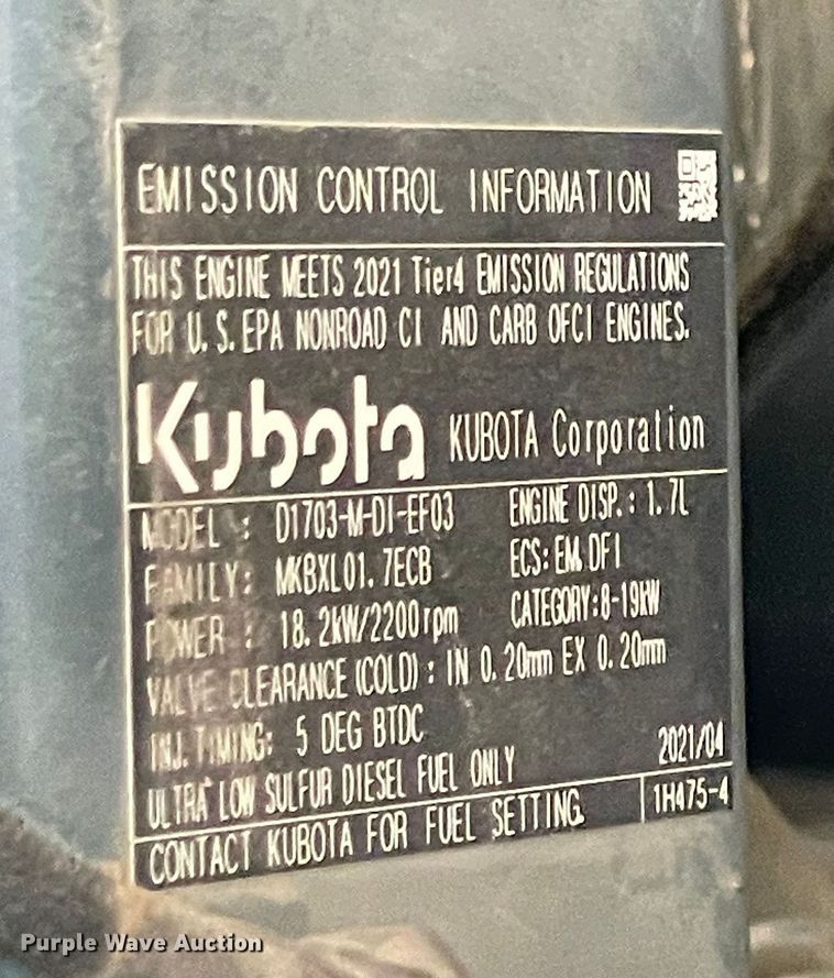 image for item MM9528 2021 Kubota U35-4  mini excavator