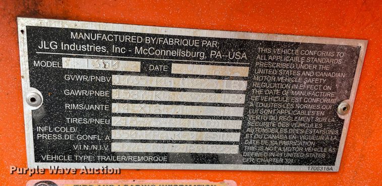 image for item MR9034 2018 JLG T350  boom lift