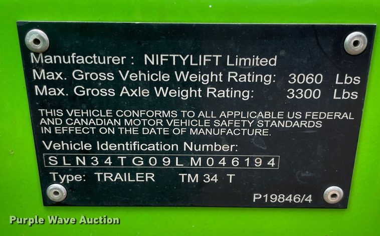 image for item MR9041 Nifty TM34T  boom lift