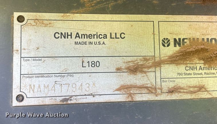 image for item MR9052 2010 New Holland L180  skid steer loader