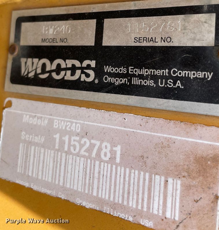 image for item MR9065 Woods BW240  batwing rotary mower