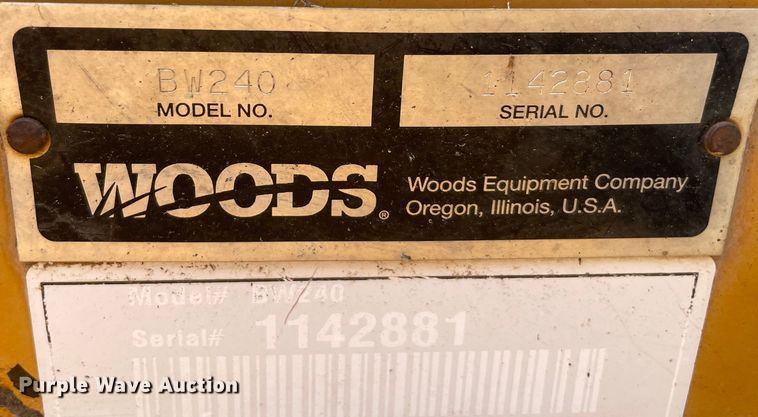 image for item MR9065 Woods BW240  batwing rotary mower