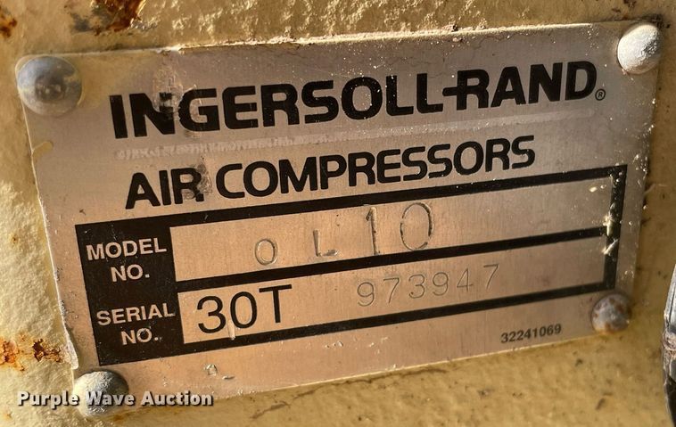 image for item MS9763 Ingersoll Rand 0 L 10  air compressor